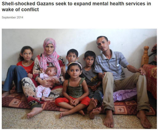 WHO Gaza image of family